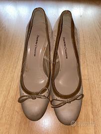 Scarpe con Tacco e Fiocco