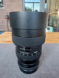 Sigma 14-24mm f/2.8 DG HSM Art attacco Canon EF