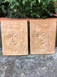 Scultura di madonna su terracotta firenze