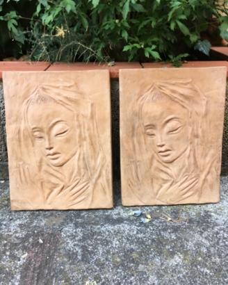 Scultura di madonna su terracotta firenze