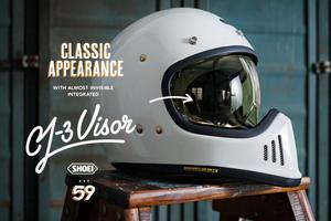 CASCO MOTO STILE RETRO EX-ZERO DELLA SHOEI WHITE