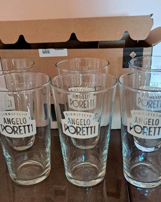 Bicchieri da birra marchiati Angelo Poretti 0,4 L.