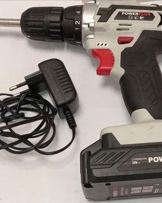 Trapano avvitatore a batteria Powerplus
