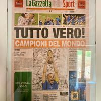 Prima pagina Gazzetta mondiale 2006 Italia