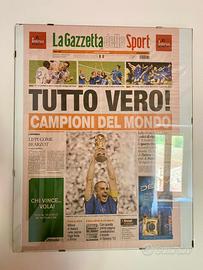 Prima pagina Gazzetta mondiale 2006 Italia