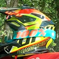 Casco motocross enduro Ufo in carbonio 
