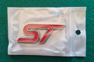 Adesivo auto ST rosso metallo 3D