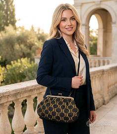 Borsa tracolla / pochette con logo FF