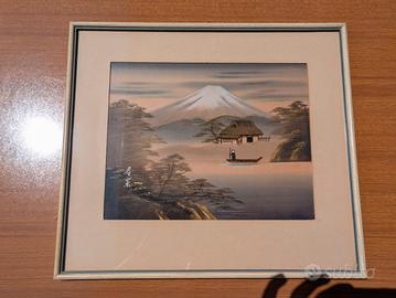 Quadro Monte Fuji - Vintage Giapponese