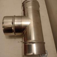 raccordo a T in acciaio 120 spessore 8/10