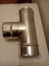 raccordo a T in acciaio 120 spessore 8/10