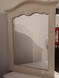 SPECCHIO CORNICE BIANCA