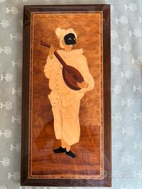 Pannello legno intarsio Sorrento vintage