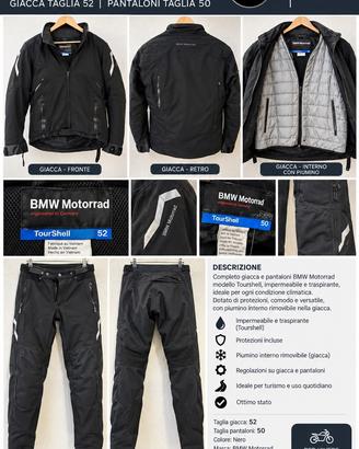 Completo da Moto Oroginale BMW Giacca + Pantalone
