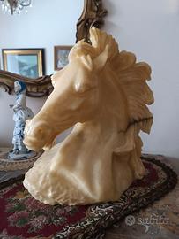 Testa di cavallo alabastro