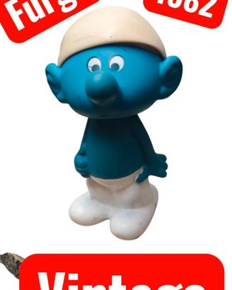 puffo gomma vintage 1982 furga 