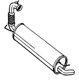 BOSAL silenziatore posteriore 200-143 Smart/Twingo