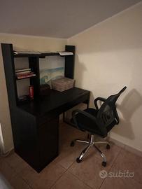 Sedia da ufficio / studio GALILEO nera ergonomica