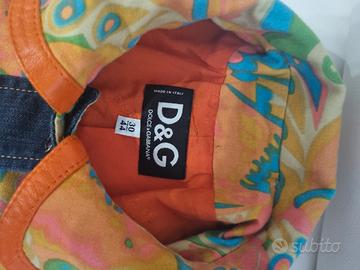 GIUBBOTTO D&G ORIGINALE INSERTI IN PELLE ARANCIO