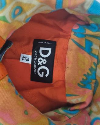 GIUBBOTTO D&G ORIGINALE INSERTI IN PELLE ARANCIO