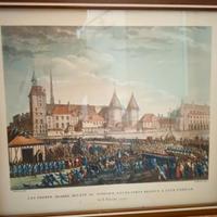 6 ANTICHE STAMPE A COLORI RIVOLUZIONE FRANCESE