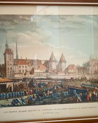 6 ANTICHE STAMPE A COLORI RIVOLUZIONE FRANCESE