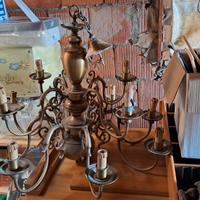 lampadario grande vintage funzionante 