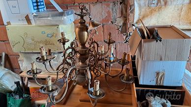 lampadario grande vintage funzionante 