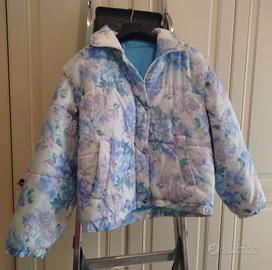 Piumino donna vintage con manica staccabile 