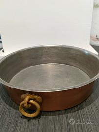 Tegame vintage in rame stagnato - 24 cm