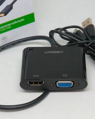 Micro HDMI to HDMI VGA Converter Audio Camera