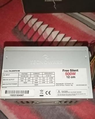Alimentatore PC Tecnoware 500W