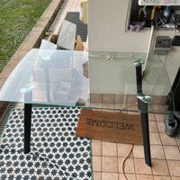 Tavolo in vetro temperato