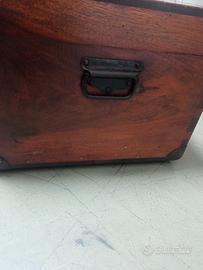 baule antico,vintage,porta dote.....legno