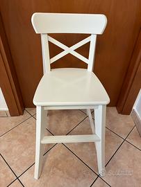 Seggiolone bambino in legno PARI NUOVO