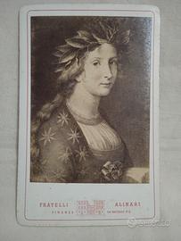 Carte de visite Alinari l'Allegoria della Poesia