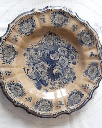 Piatto ceramica d'arte italiana '900  Gubbio