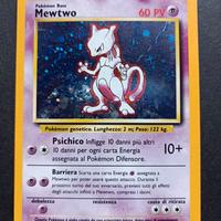 Mewtwo Holo Base 10/102 ITA ✨SWIRL✨ Vintage