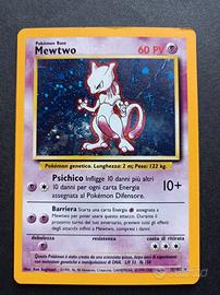 Mewtwo Holo Base 10/102 ITA ✨SWIRL✨ Vintage