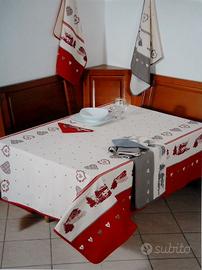 TOVAGLIE, COPRITAVOLO 6 posti 140x180, 7 varianti