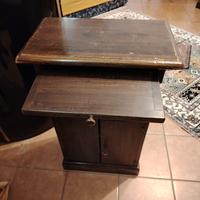 scrittoio in legno noce 