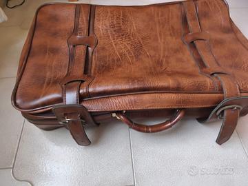 Valigia vintage in pelle