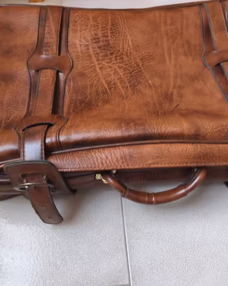 Valigia vintage in pelle