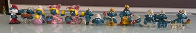 Lotto 13 Puffi Vintage Schleich Peyo in Blocco