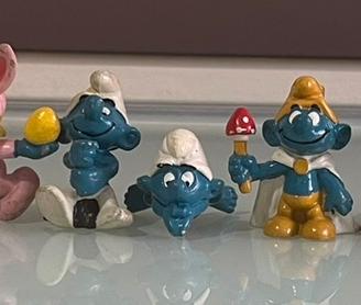 Lotto 13 Puffi Vintage Schleich Peyo in Blocco