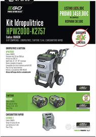 Idropulitrice egopower professionale