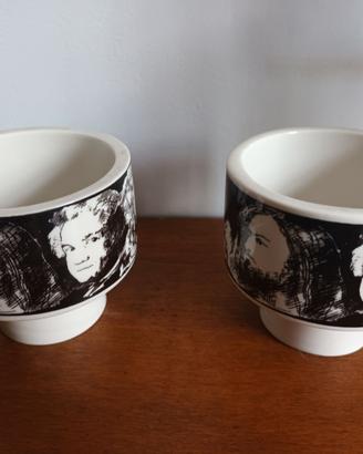 Due coppe pietro annigoni vintage ceramica