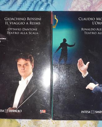 Lotto dvd Mozart, Rossini, Monteverdi e cd Caruso