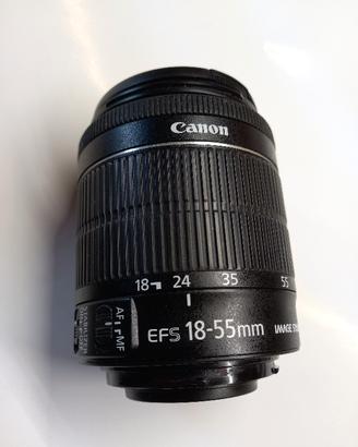 Obiettivo zoom Canon EFS 18-55 stabilizzato 