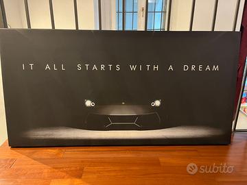 Quadro Lamborghini canvas 120x60 cm